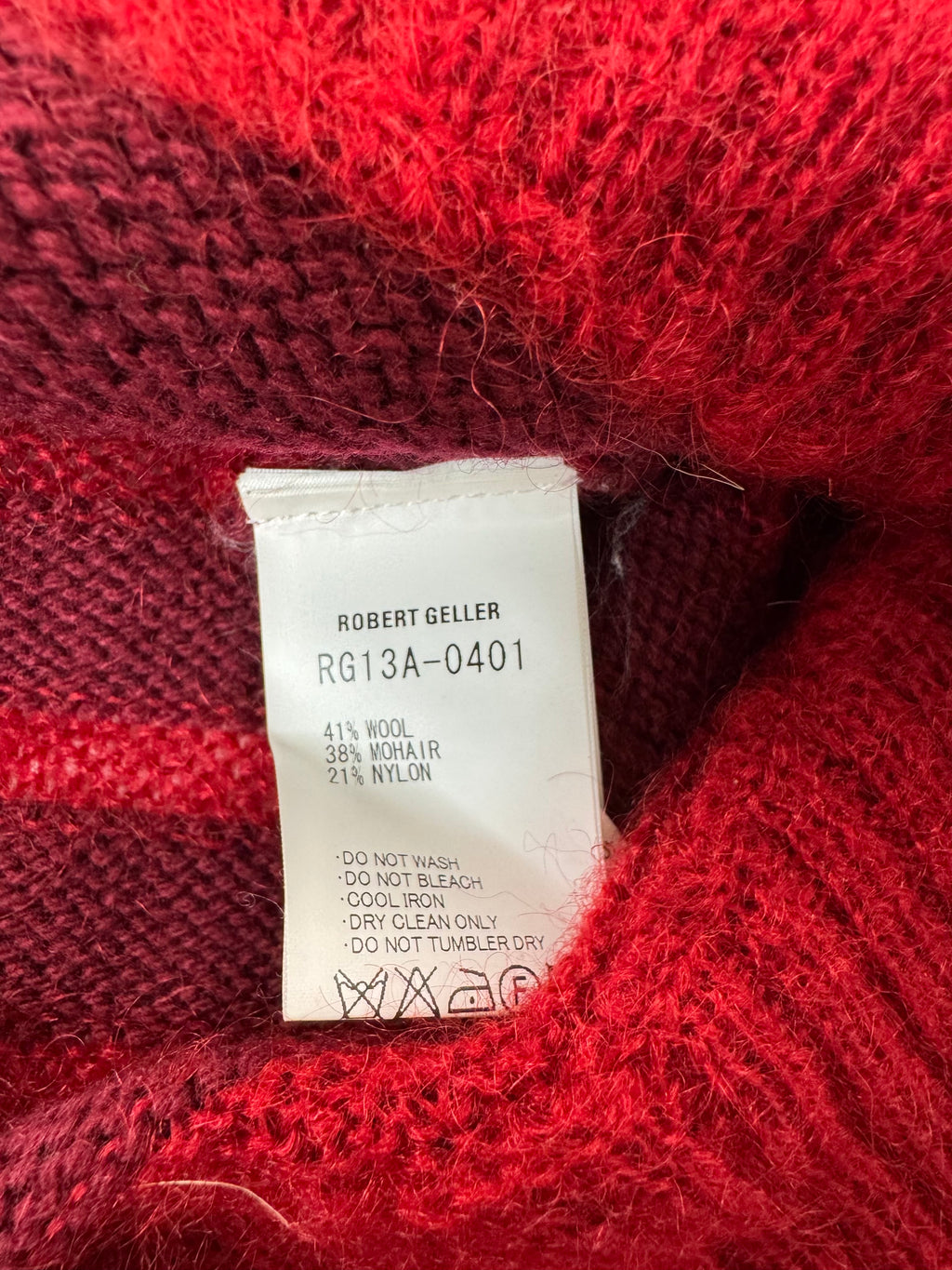 Robert Geller NY Red Knit Sweater (M)