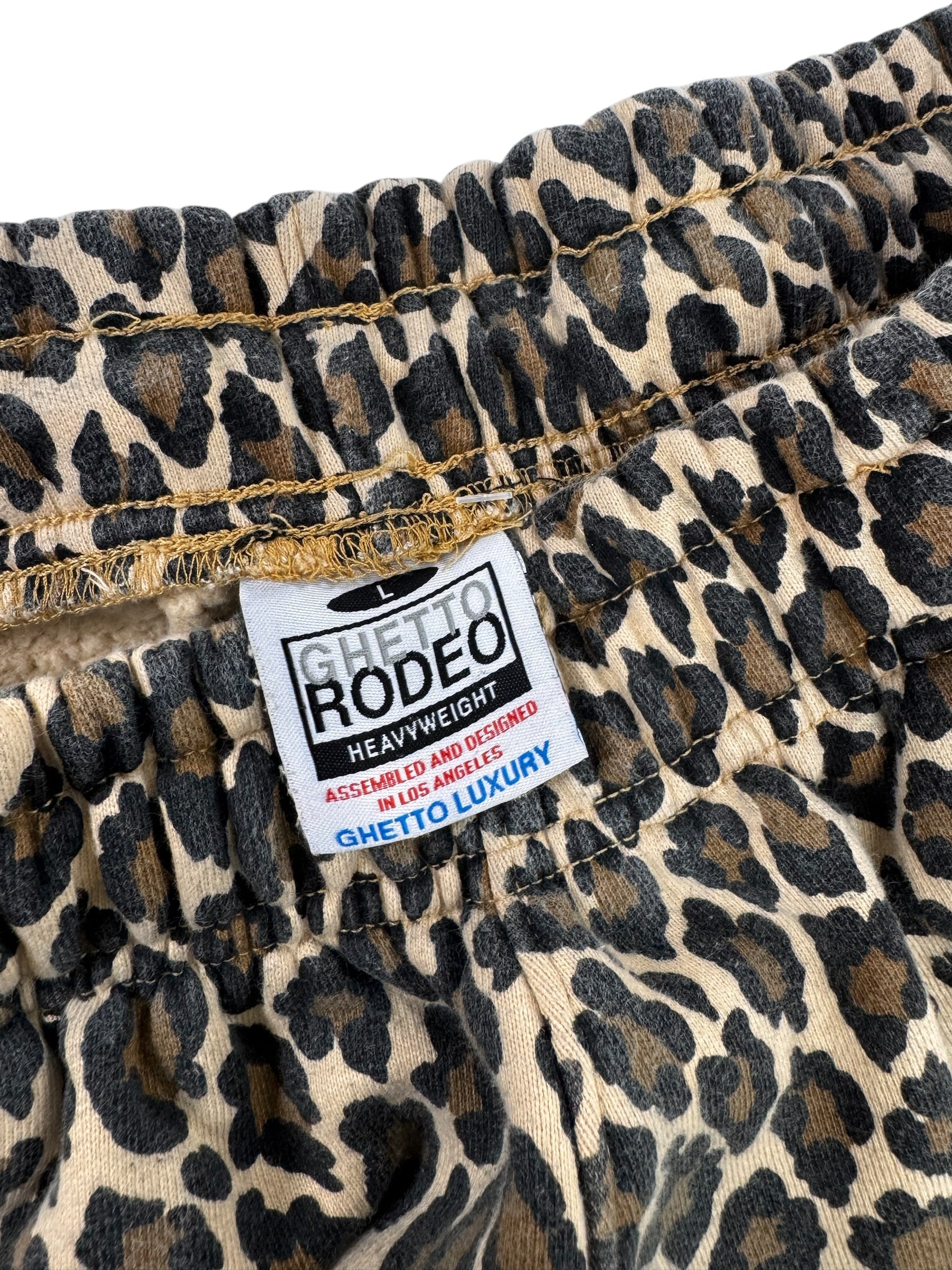 Ghetto Rodeo Leopard Vato Shorts (L)