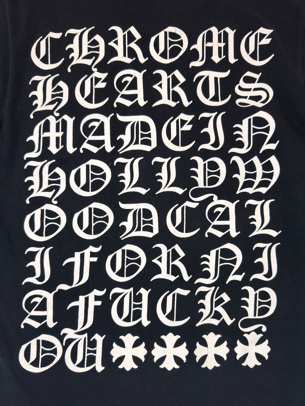 Chrome Hearts Y2K Eyechart Tee (S)