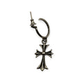 Chrome Hearts Tiny Cross Hoop Earring