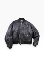 Bare Knuckles Safety Pin Bomber Jacket
