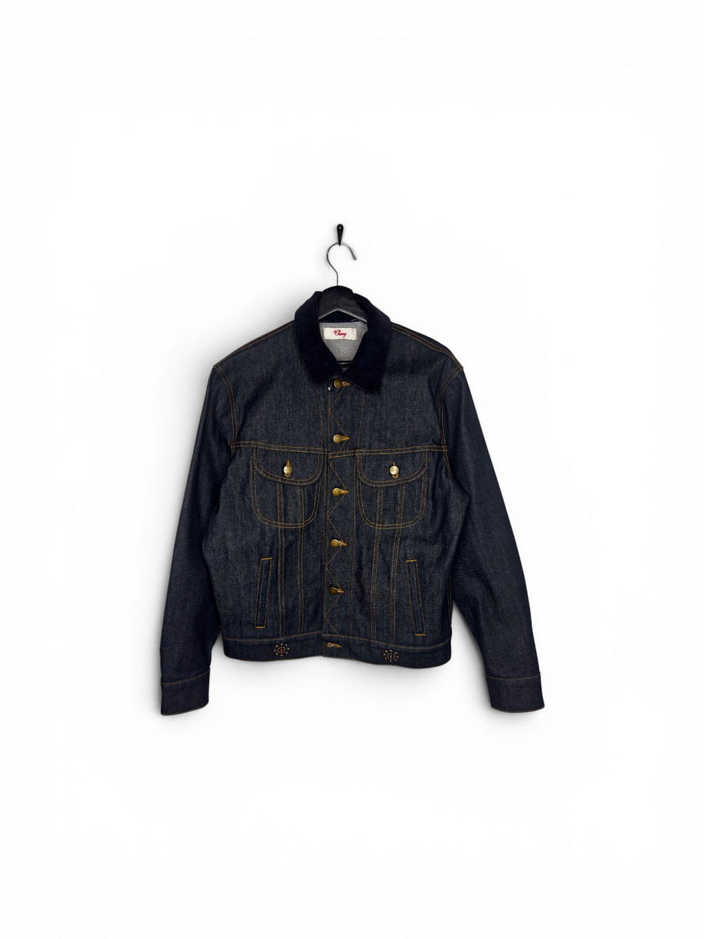 Cherry LA Cord Trim Embellished Trucker Jacket