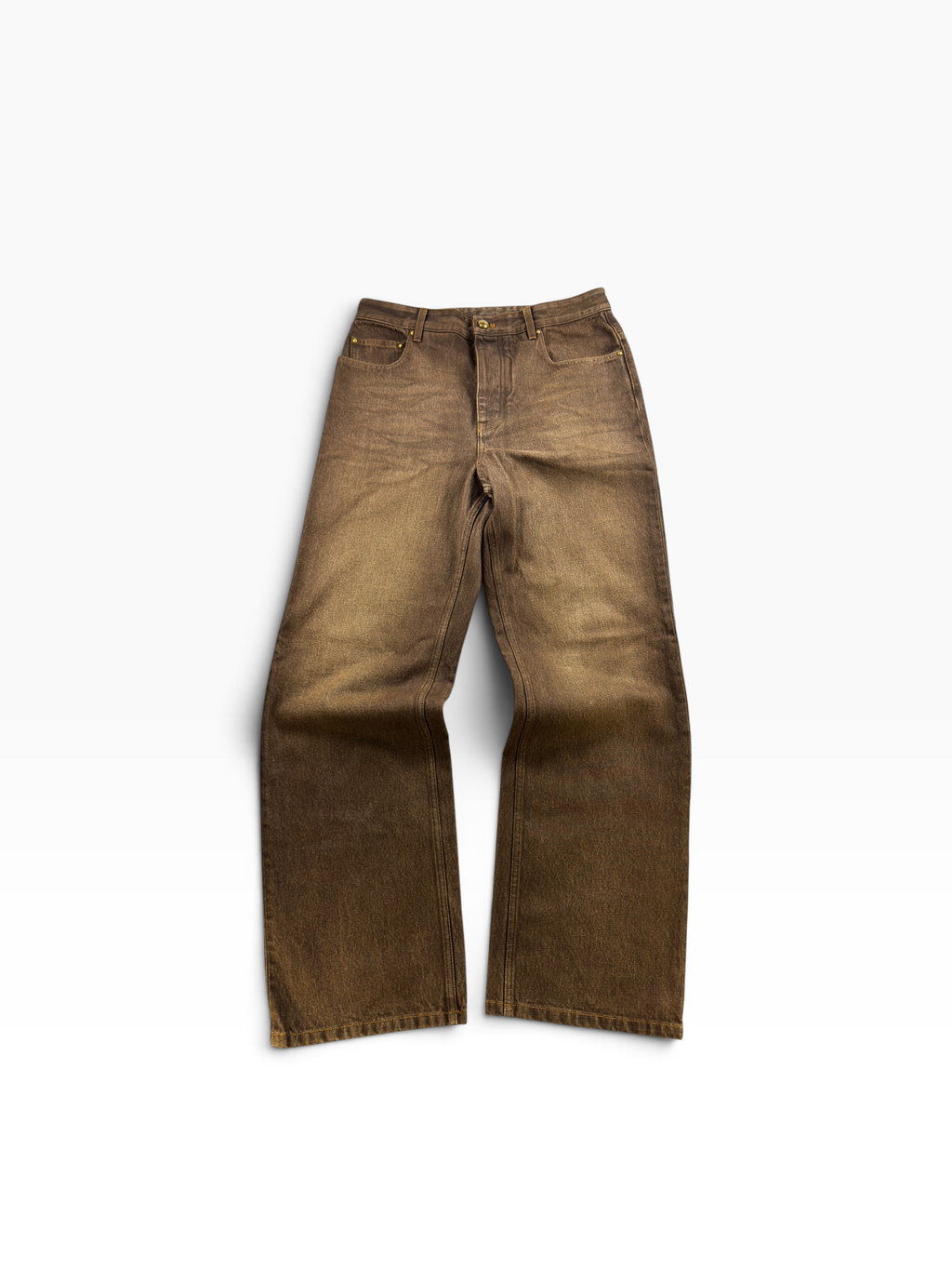 Louis Vuitton Coffee Denim Skate Pants