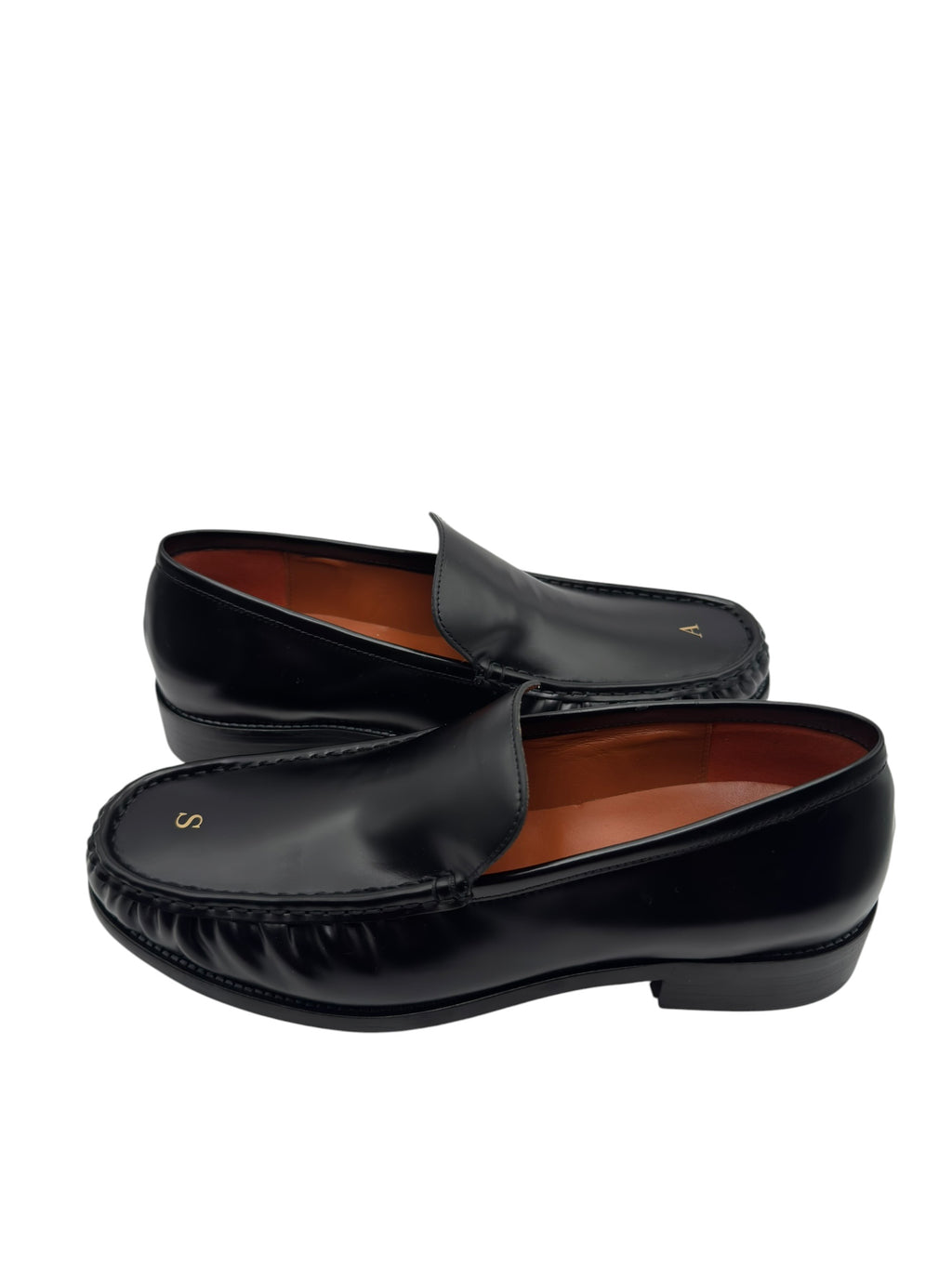 Acne Studios Black Leather Initial Loafer (46)