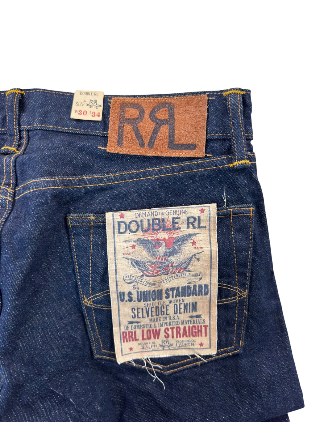 RRL Blue Indigo SLVDG Denim (30)