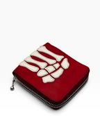 Kapital Bones Leather Wallet Red