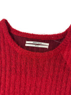 Robert Geller NY Red Knit Sweater (M)