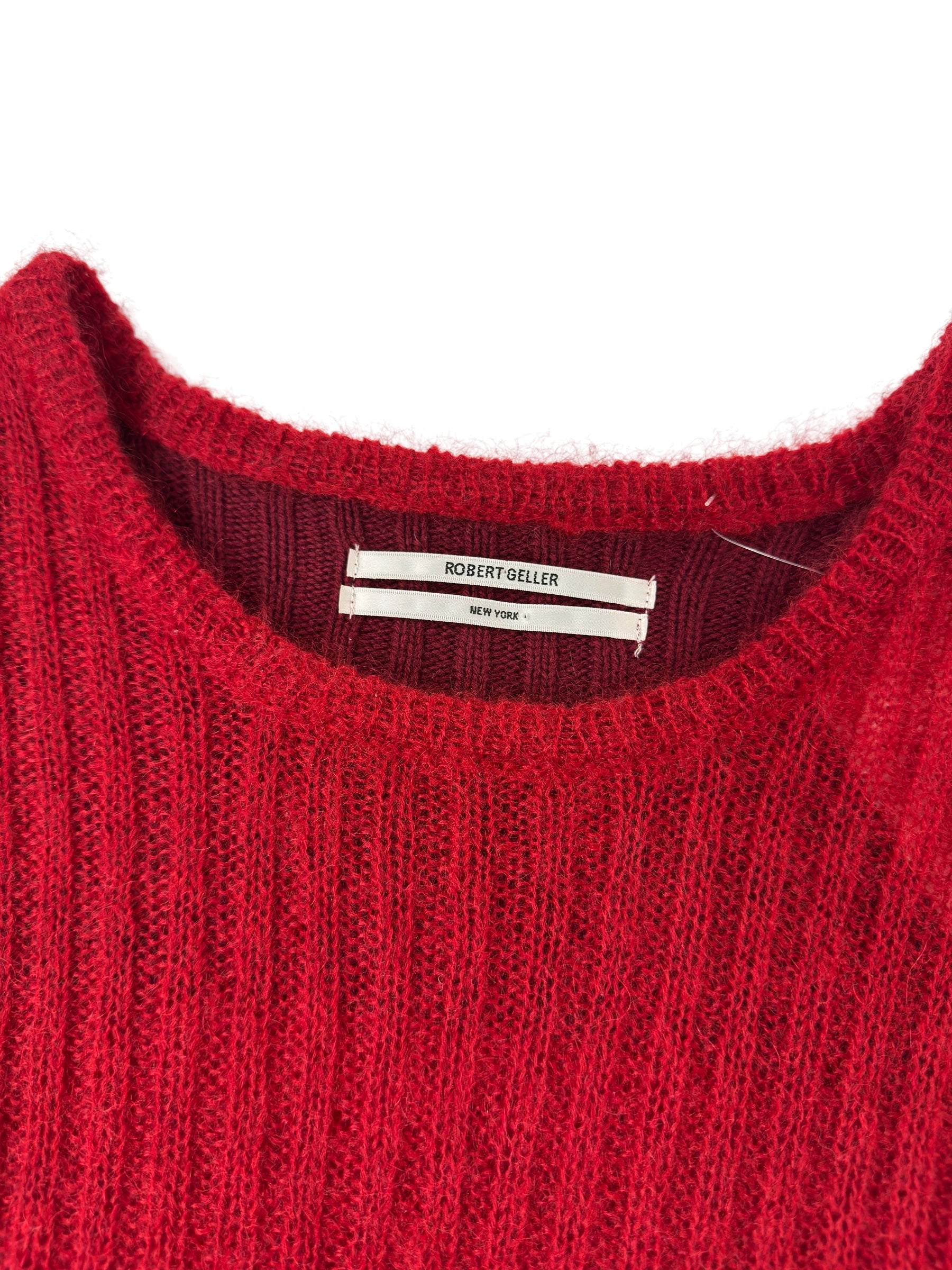Robert Geller NY Red Knit Sweater (M)