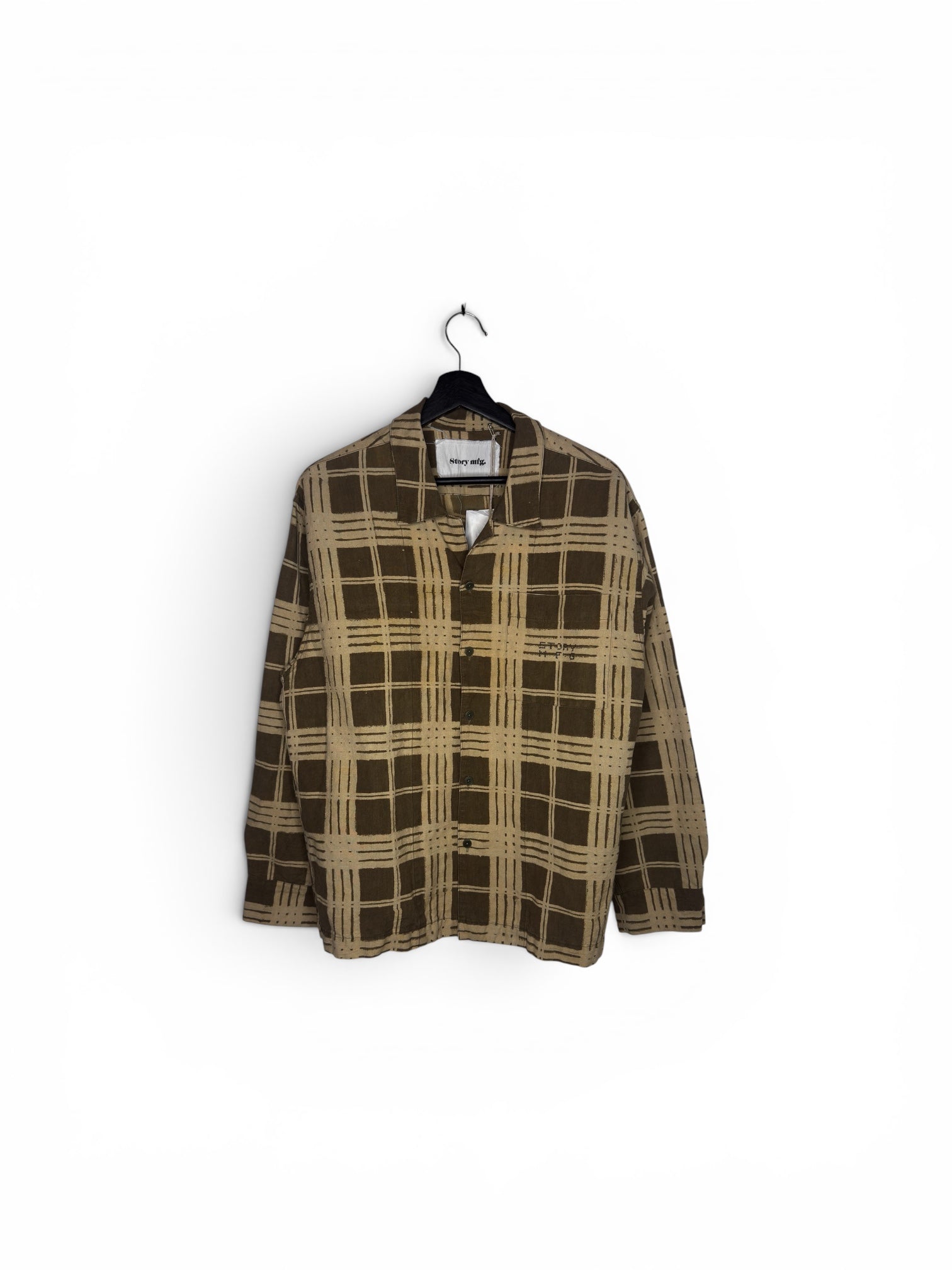 Story MFG Greet Check Print Shirt