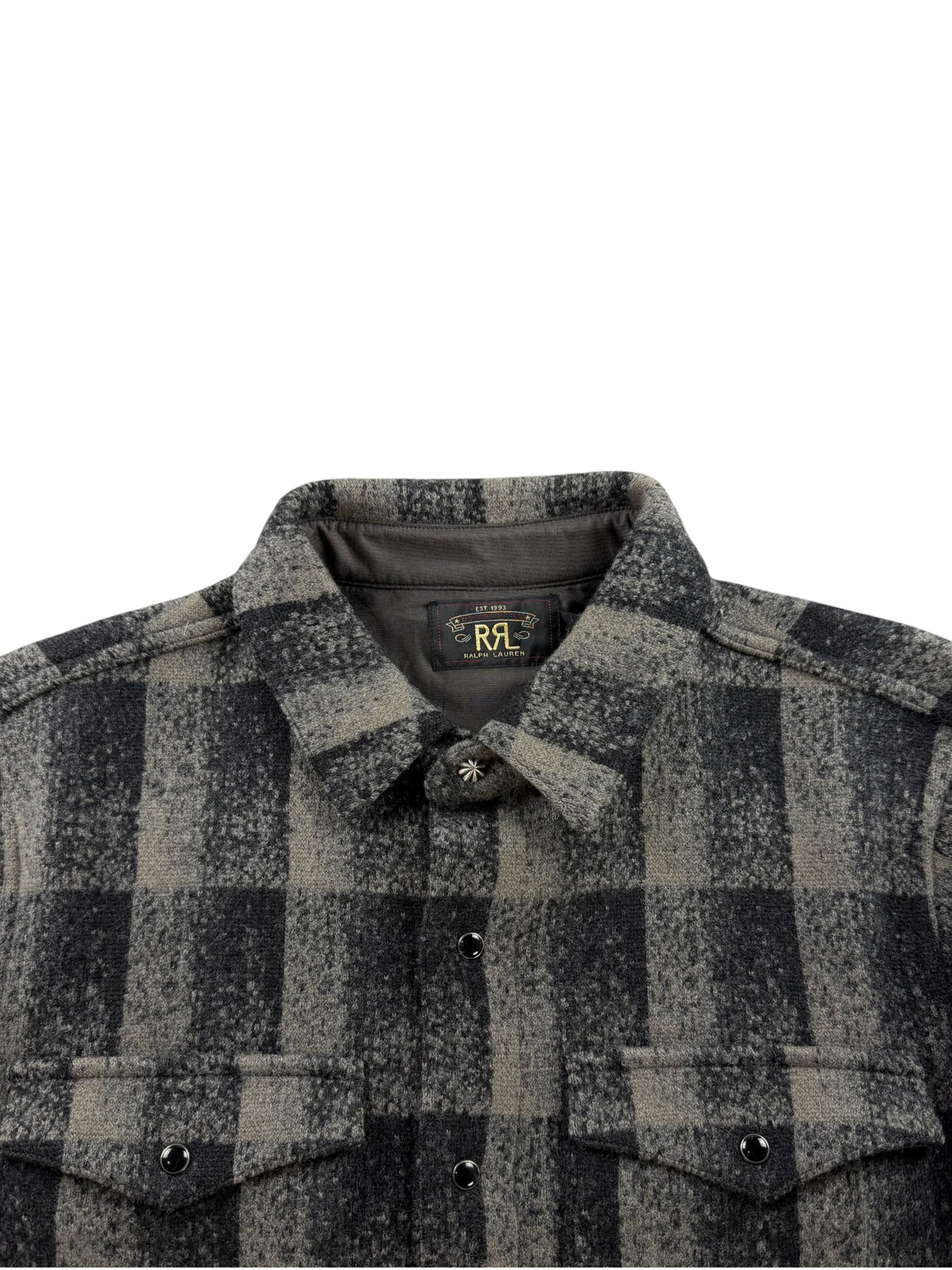 RRL Wool-Cashmere Checked Overshirt