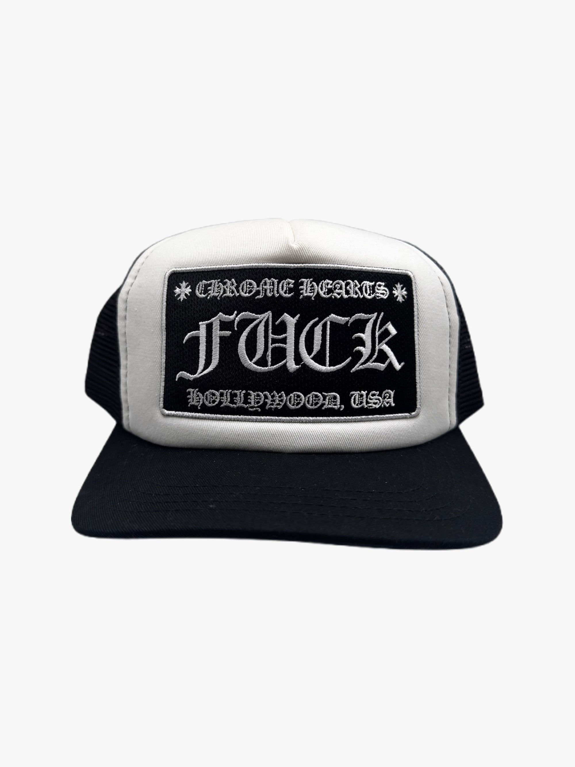 Chrome Hearts Fuck Black/White Hat