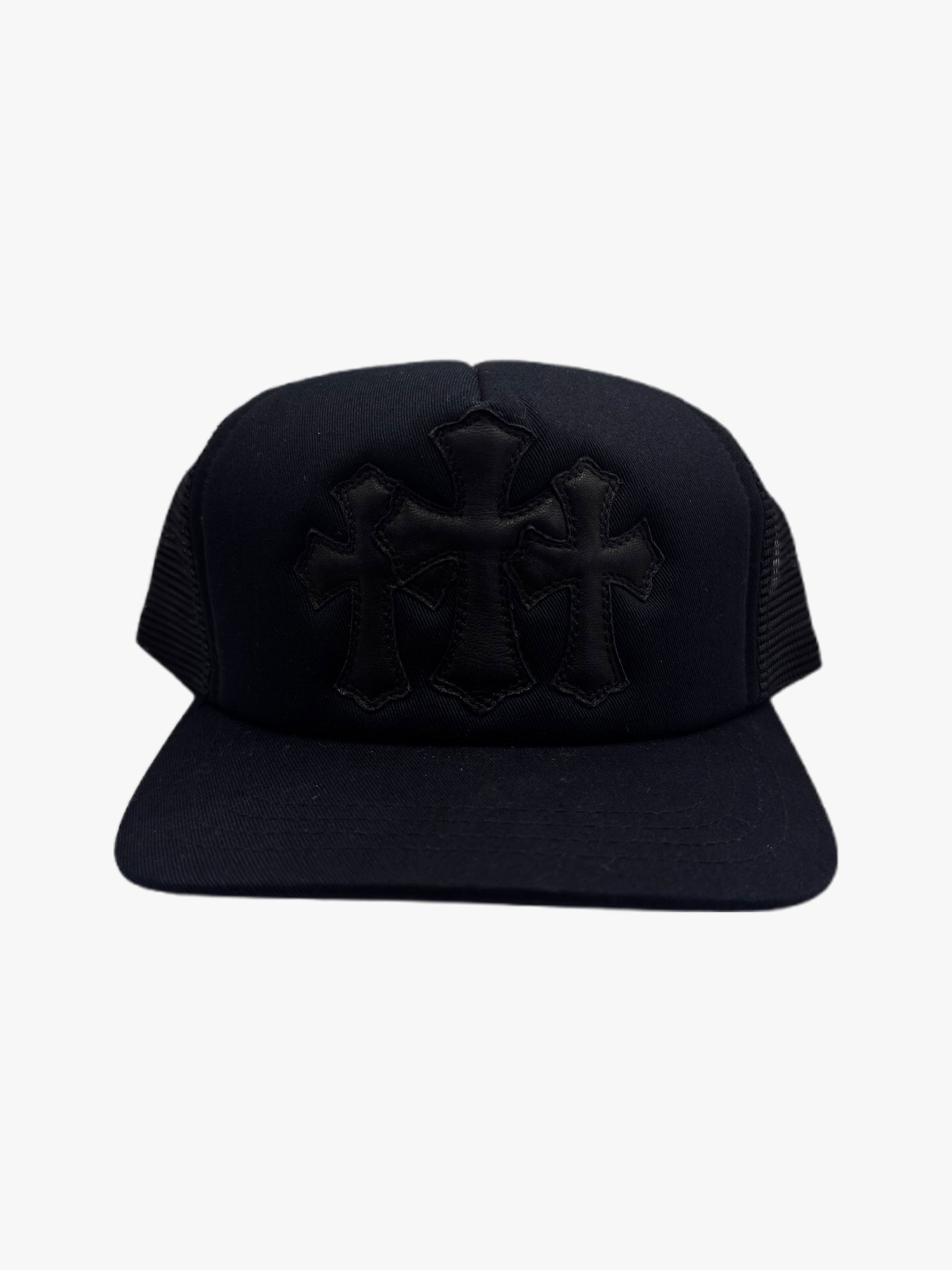 Chrome Hearts Black Cross Patch Hat