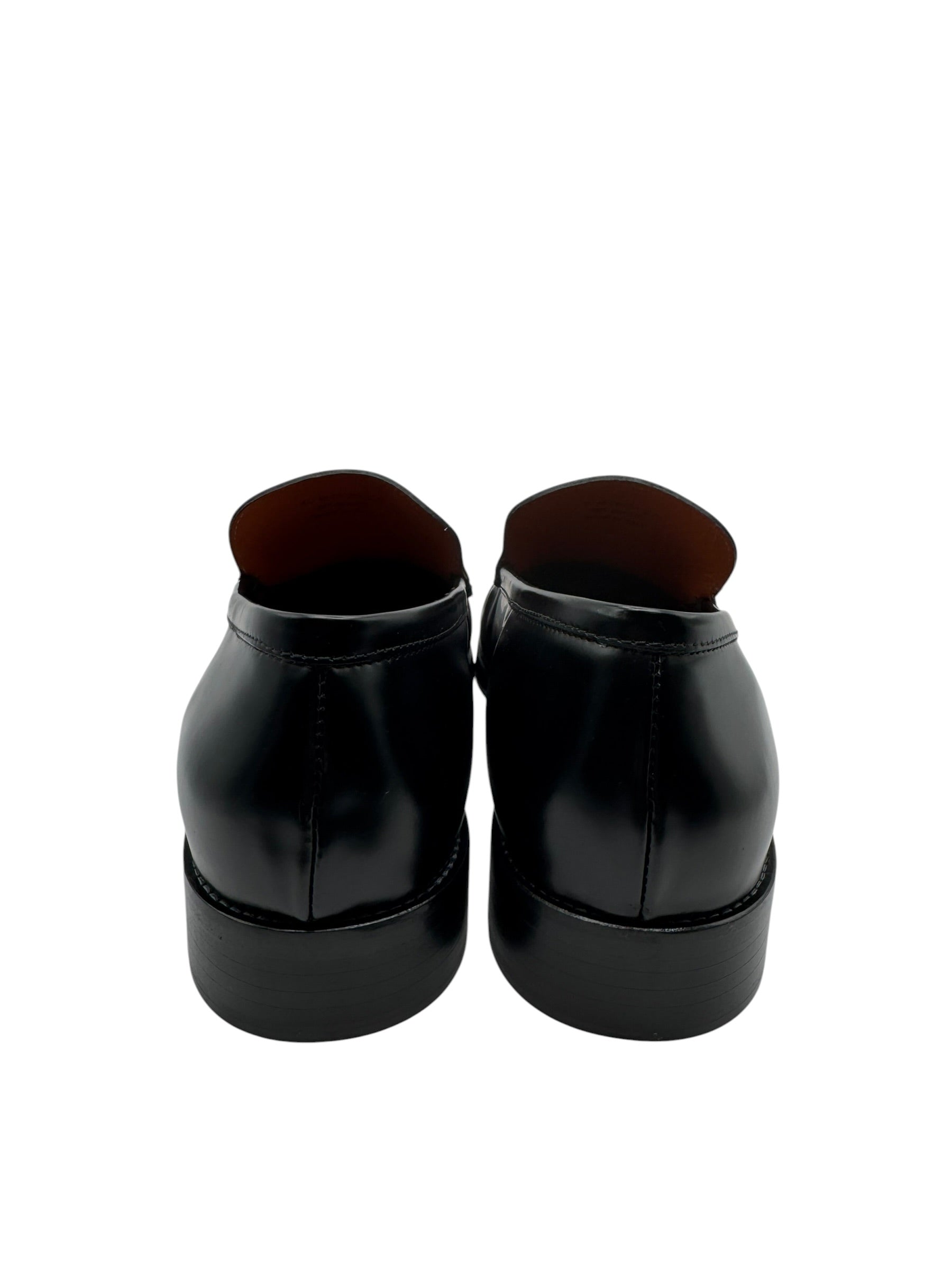 Acne Studios Black Leather Initial Loafer (46)