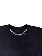 Chrome Hearts Black Neck Logo Tee (M)