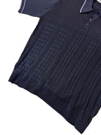 Vintage 60s Da Vinci Black Poly Polo (XL)