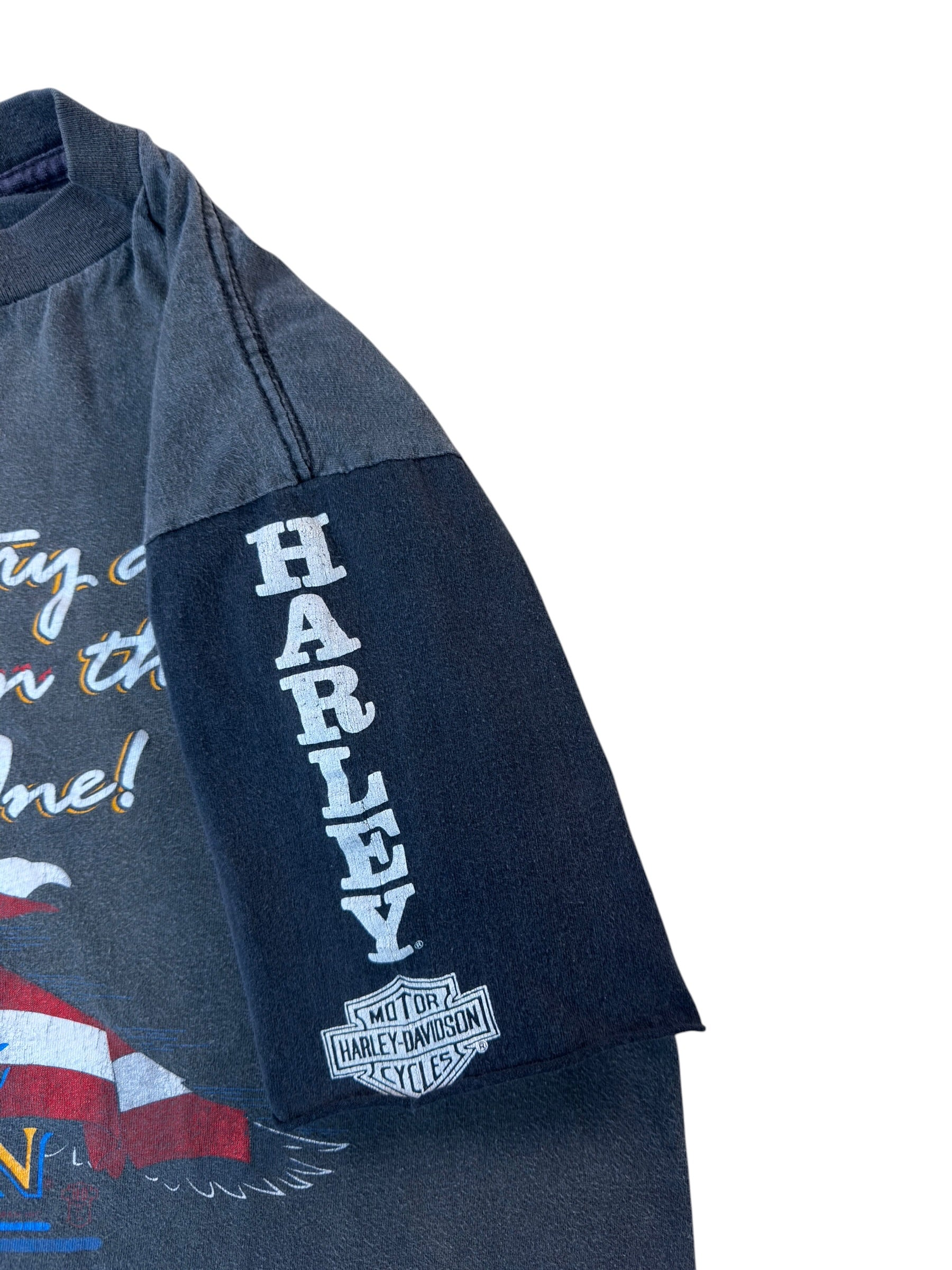 Vintage 80s Harley Burn This One Tee (L)