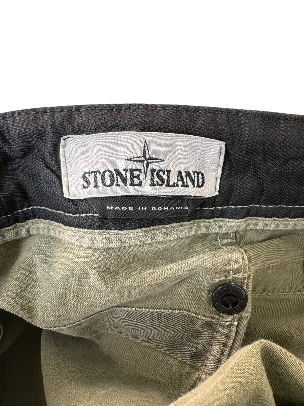 Stone Island Olive Cargo Pants (36)