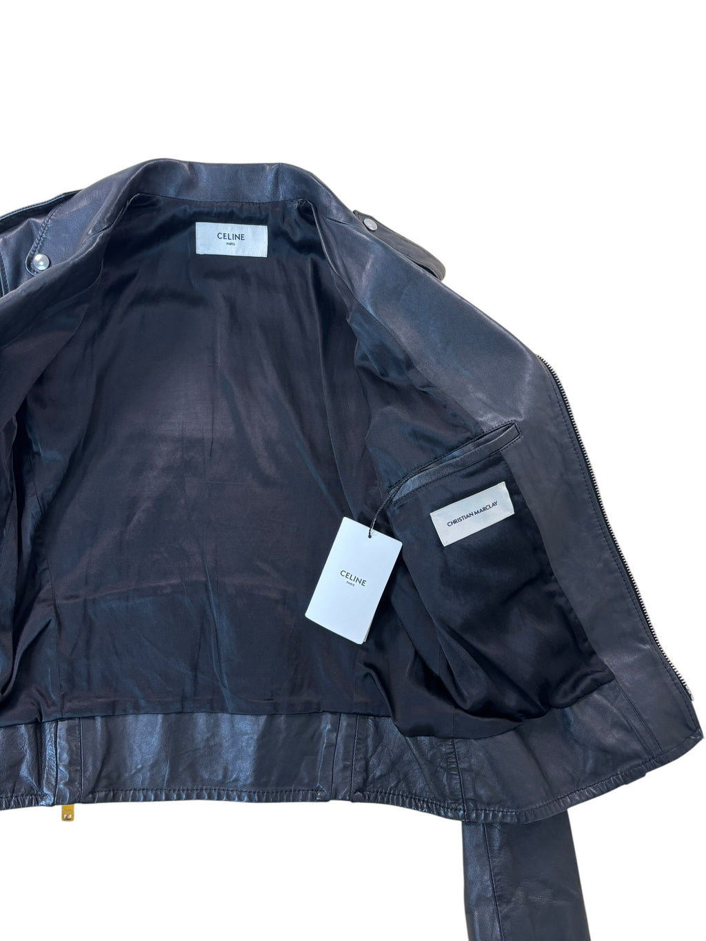 Celine Christian Marclay Leather Jacket (48)