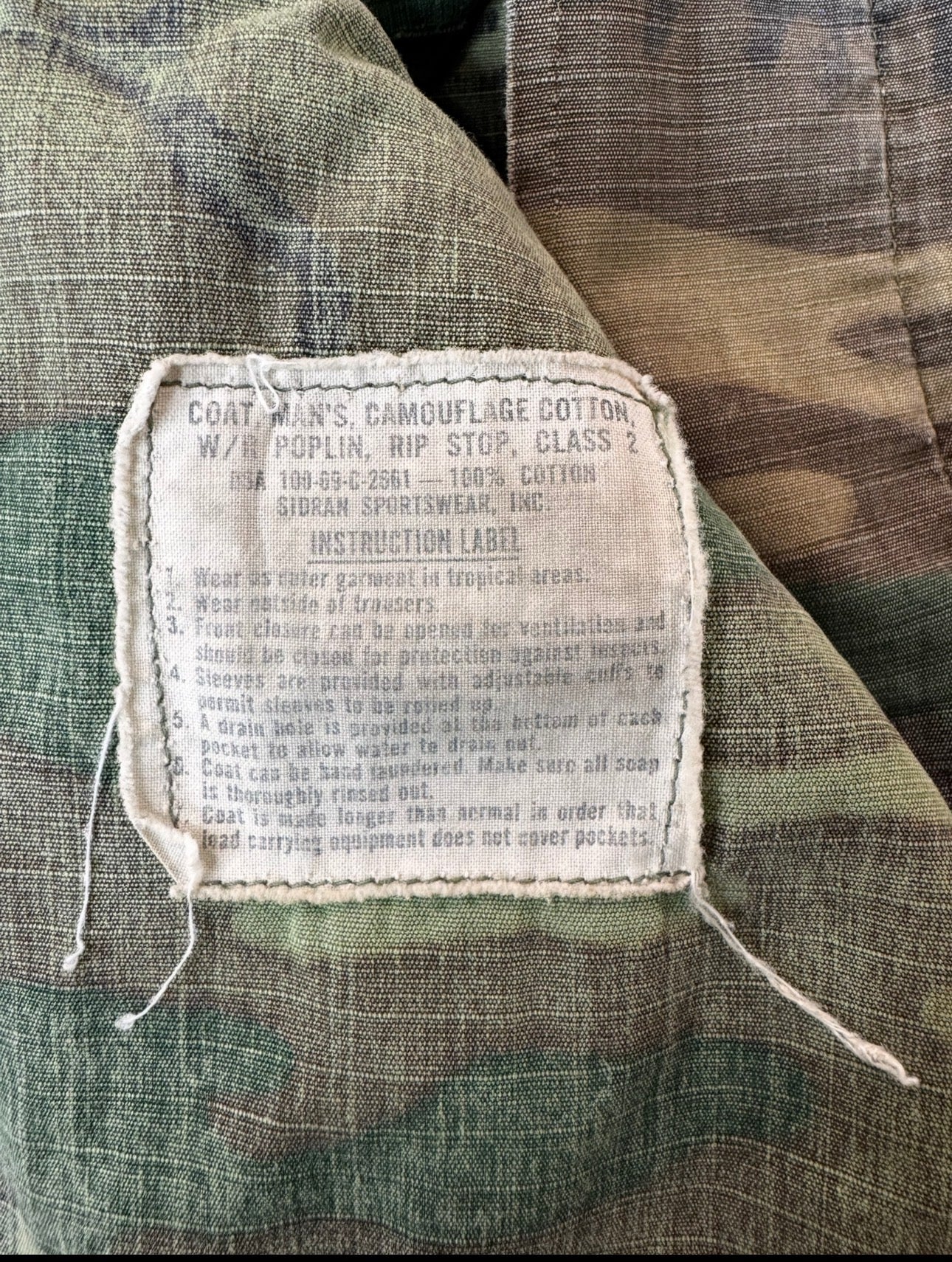Vintage 70s USMC Camo Jacket (S)