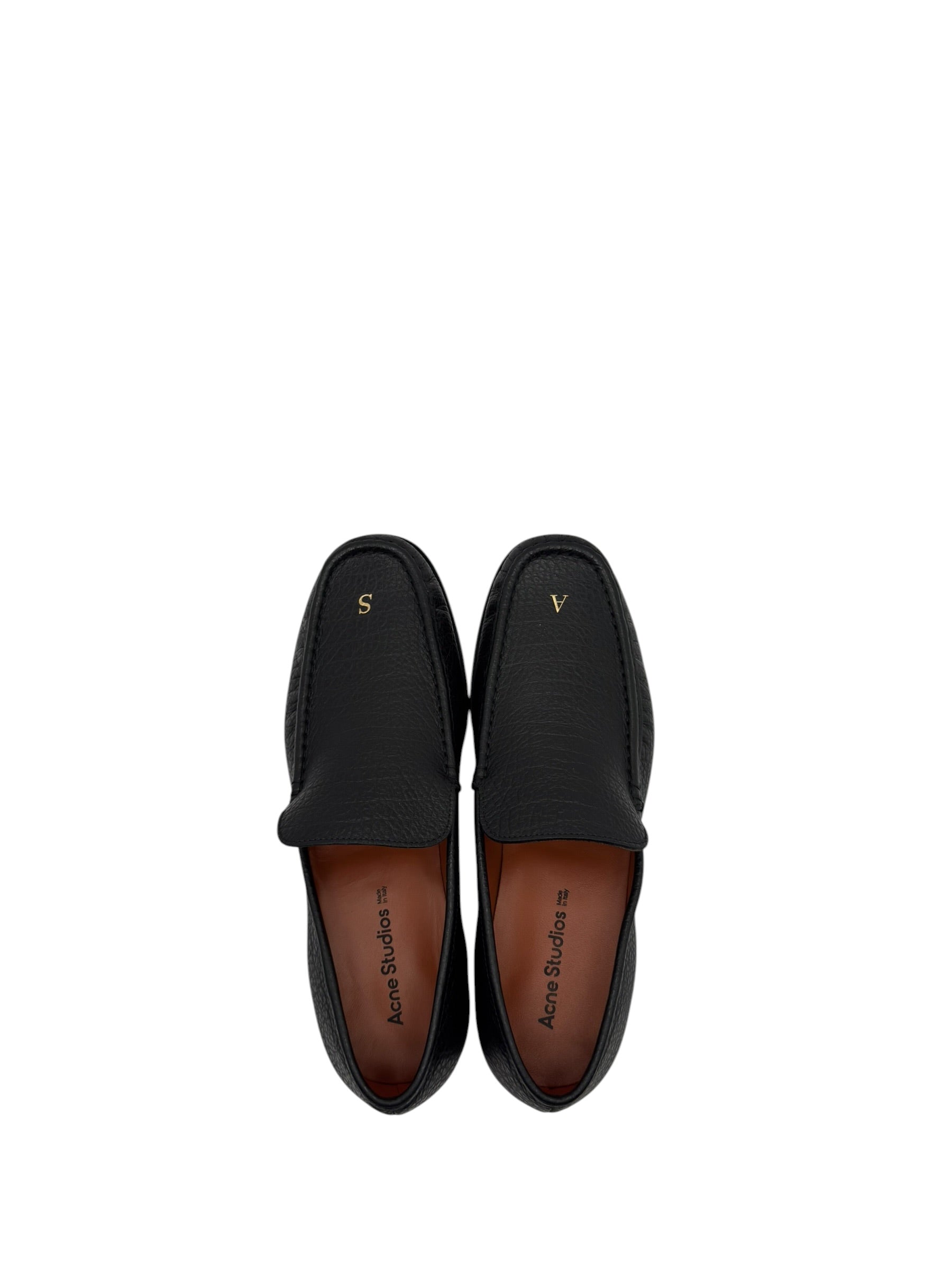 Acne Studios Grainy Leather Initial Loafer (44)