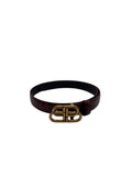 Balenciaga Mock Croc Leather Belt (70CM)