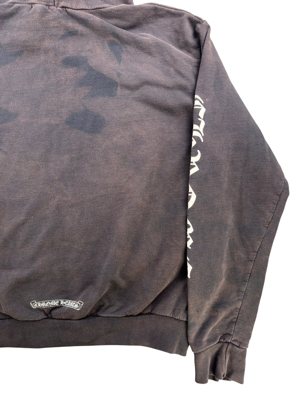 Chrome Hearts Vertical Logo Zip Up Hoodie