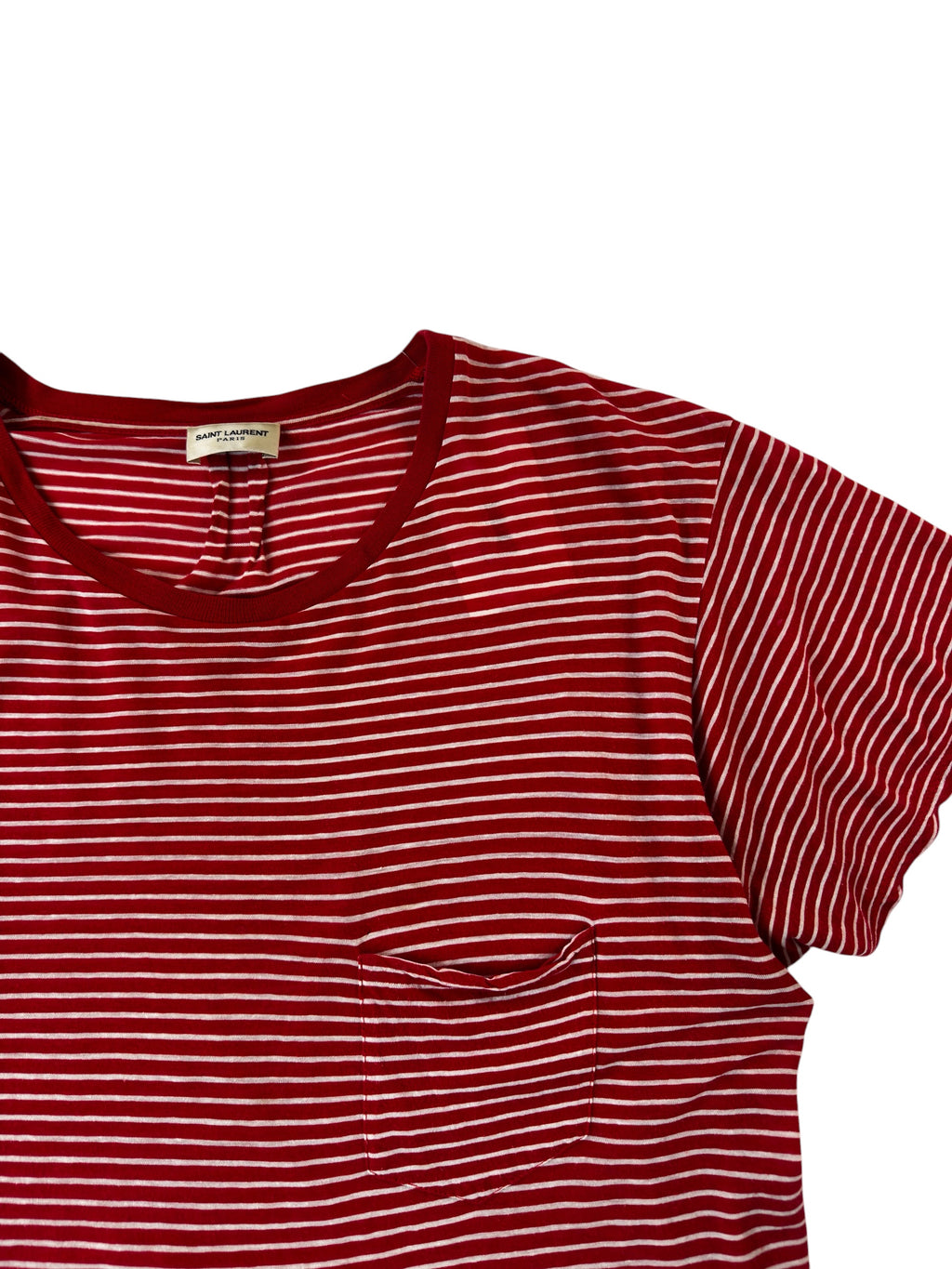 Saint Laurent Striped Slub Tee (M)