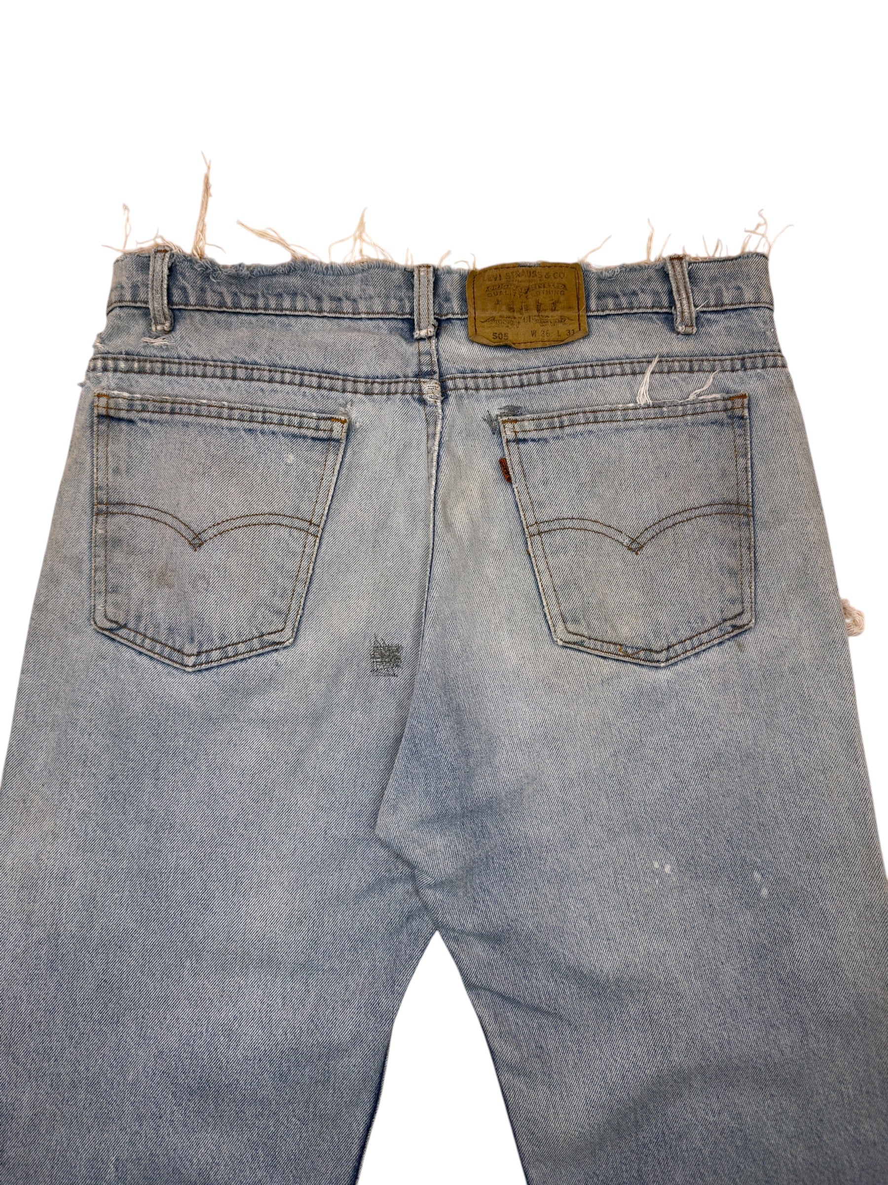 Vintage 80s Levi’s 505 Distressed Denim (36)