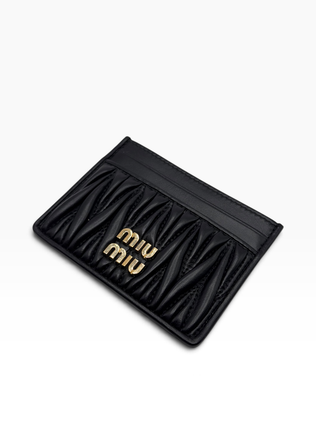 Miu Miu Black Nappa Cardholder