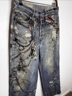 Acne Studios 1981 Chain Trompe L’oeil Jeans (44)