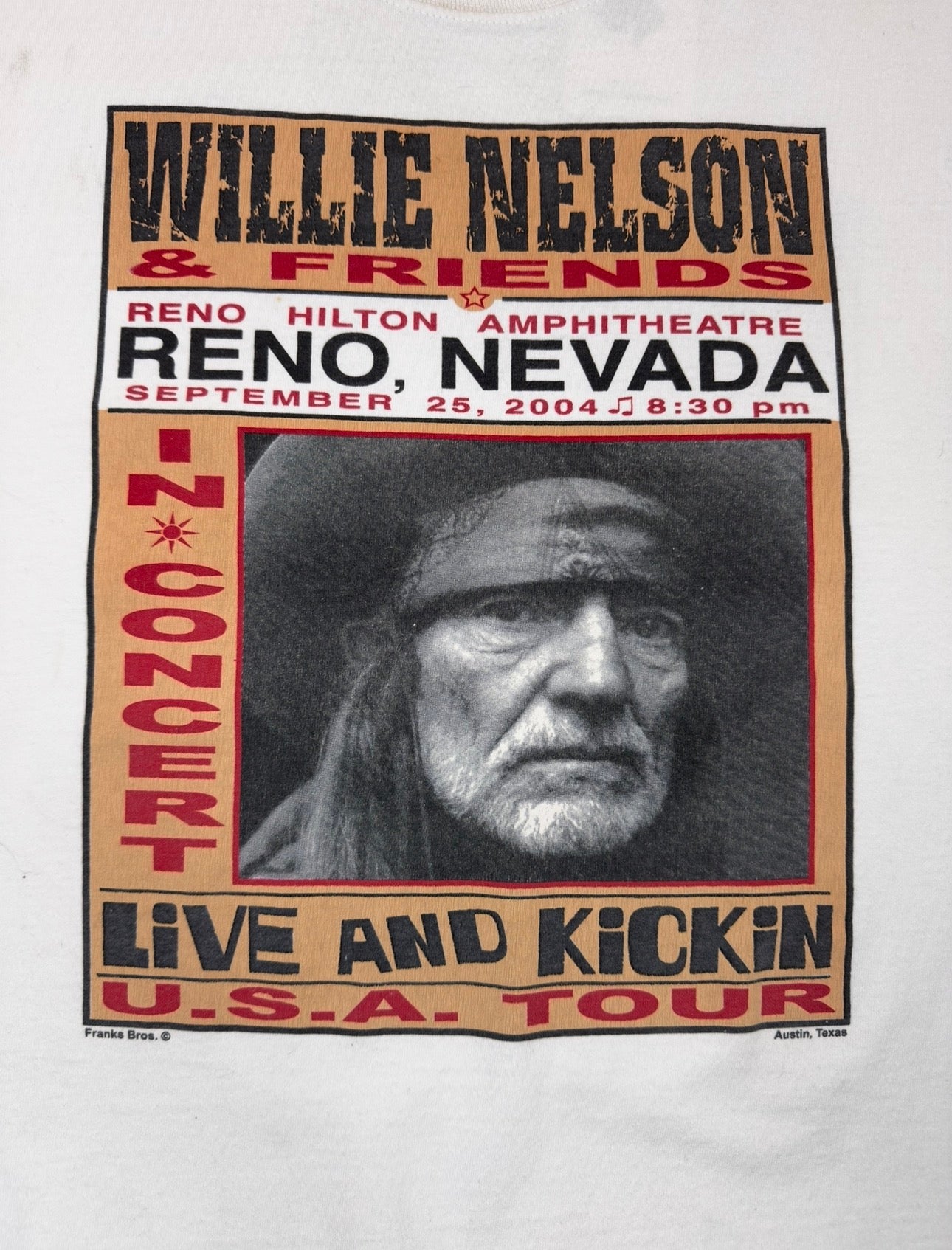 Vintage ‘04 Willie Nelson Tee (XL)