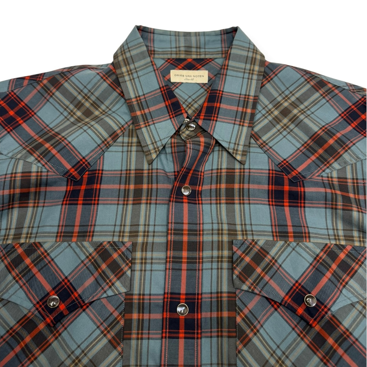 Dries Van Noten Pearl Snap Western Shirt