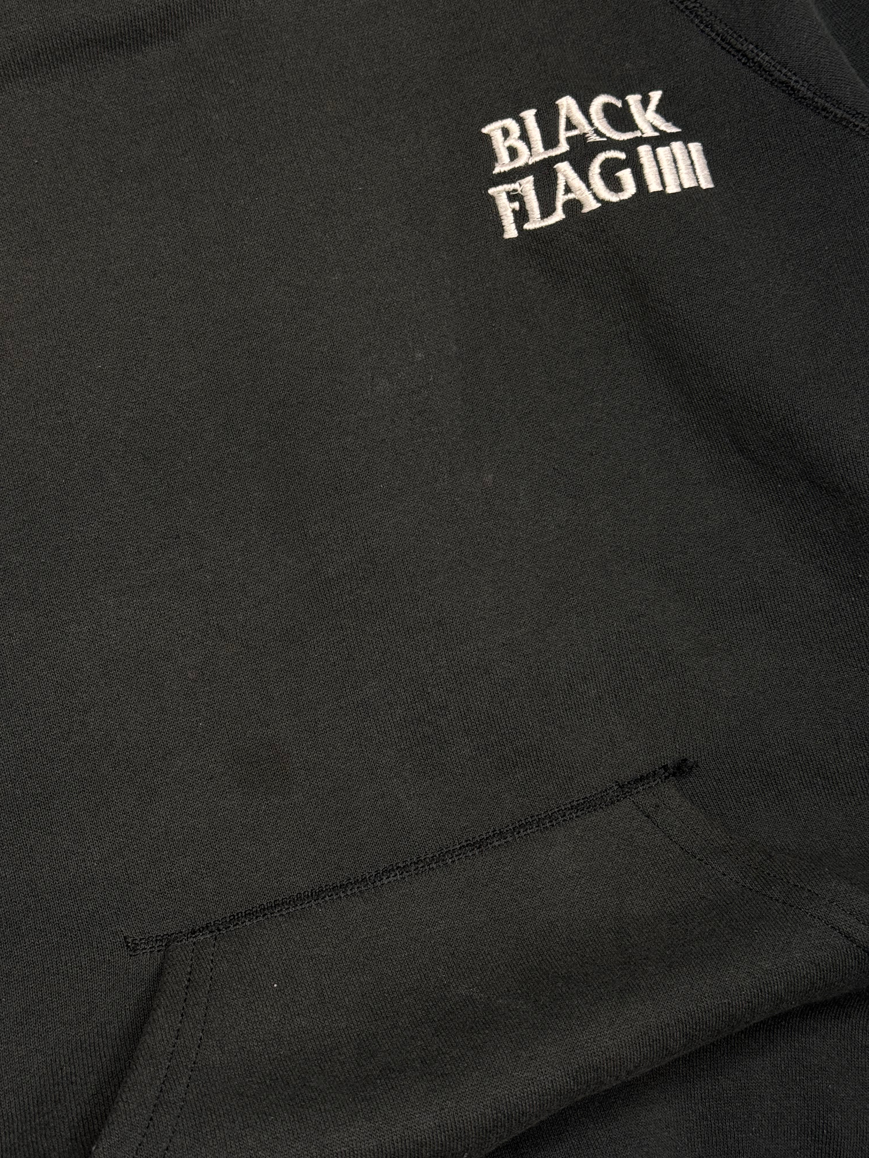 90s Black Flag Raglan Hoodie