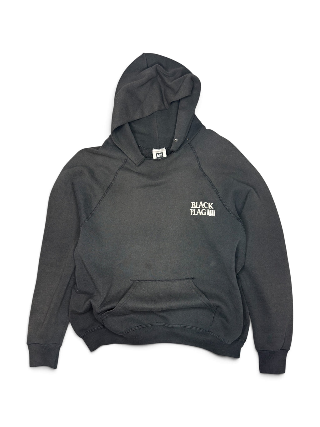 90s Black Flag Raglan Hoodie
