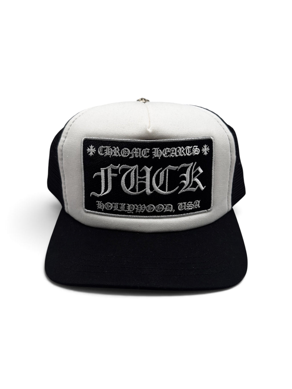 Chrome Hearts Blk/Wht Fuck Trucker Hat