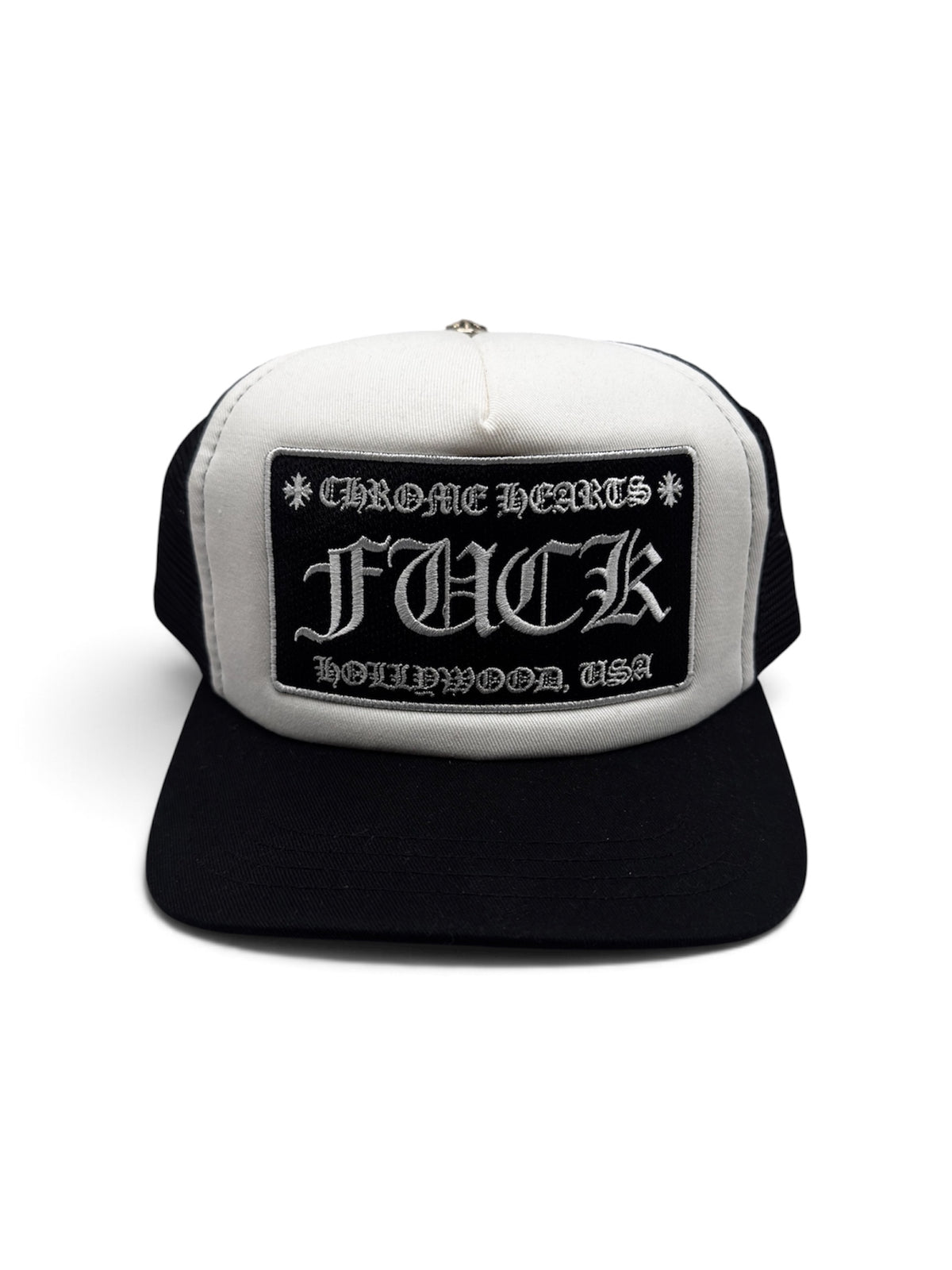 Chrome Hearts Blk/Wht Fuck Trucker Hat