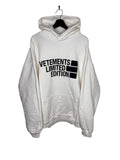 Vetements Limited Edition White Hoodie (XL)
