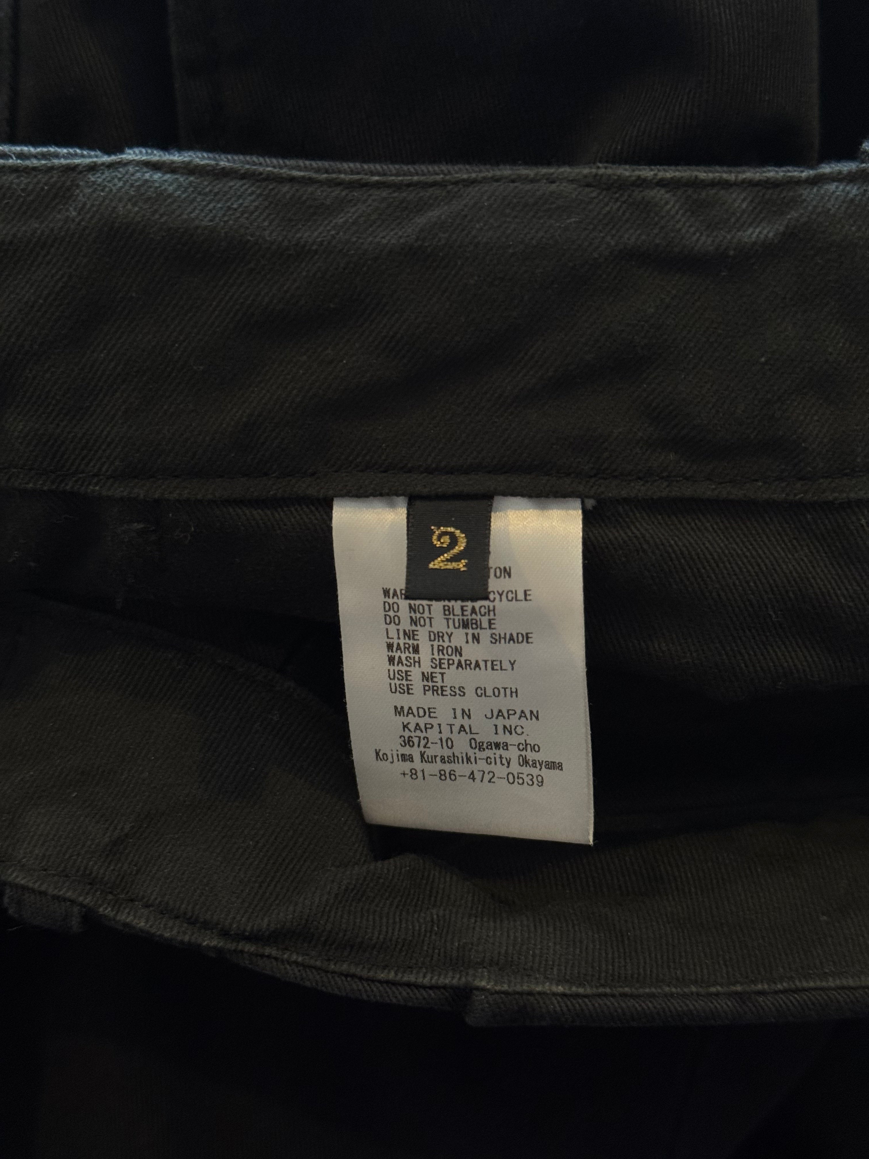 Kapital Black Chino High Waist (2)