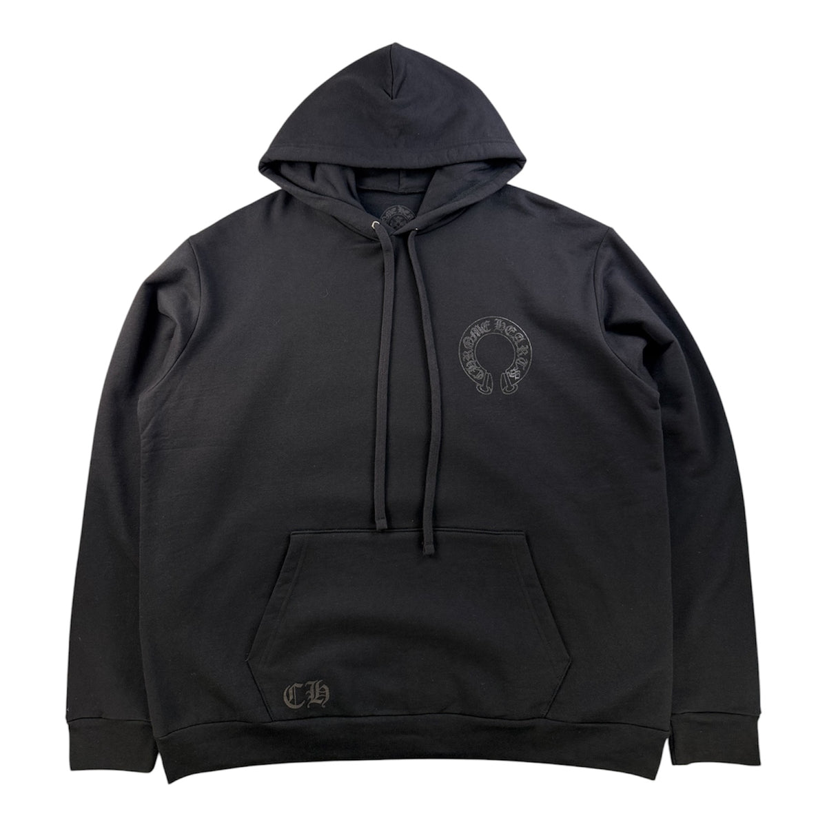 Chrome Hearts Black Tonal Floral Hoodie