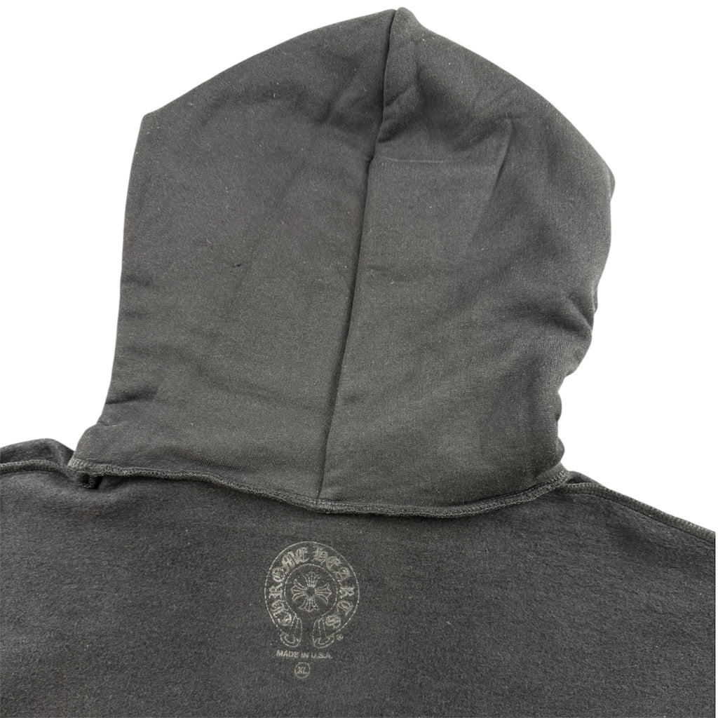 Chrome Hearts Black Tonal Floral Hoodie