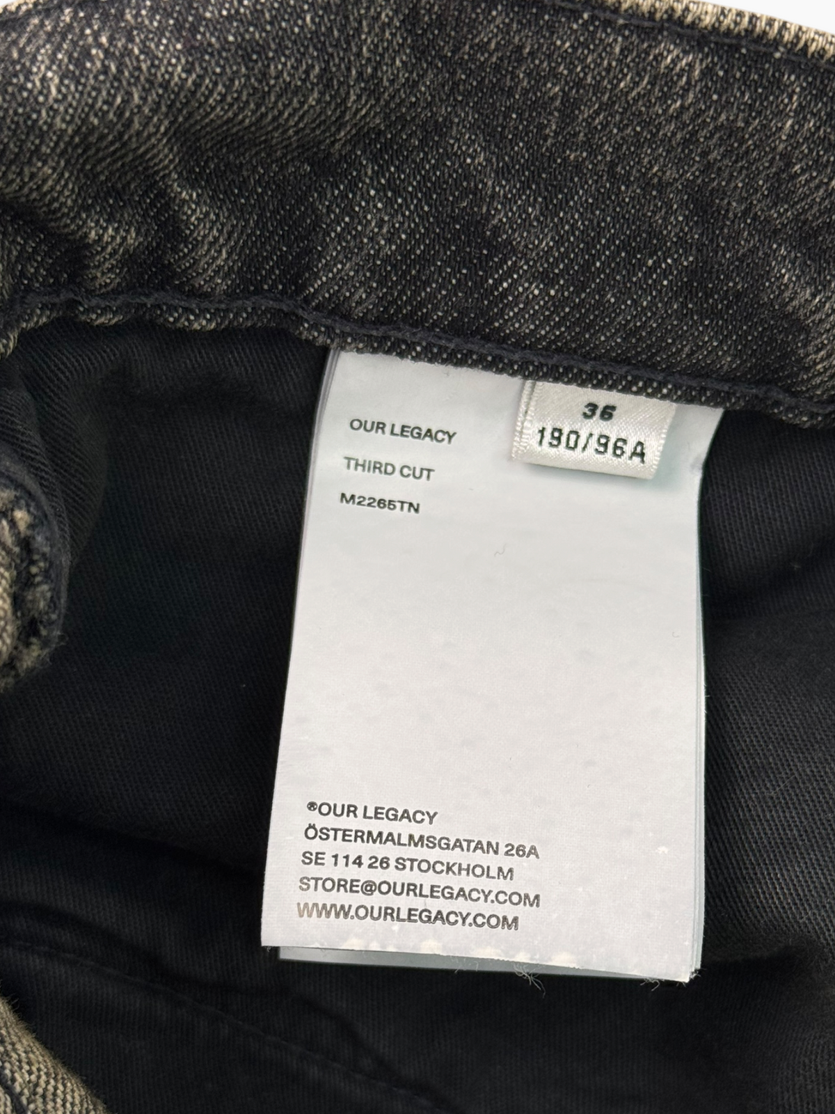 Our Legacy Third Cut Grey Jeans