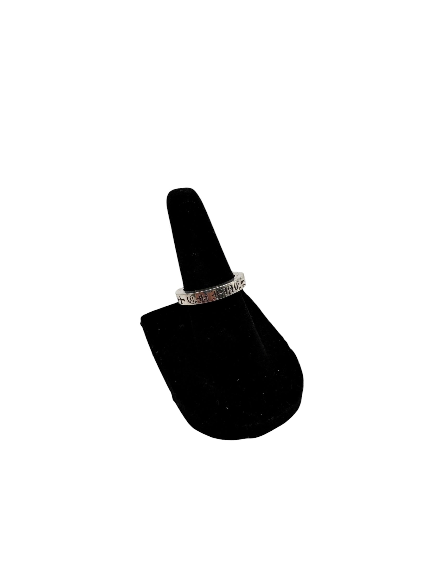 Chrome Hearts 3MM F You Spacer Ring (Size 4)