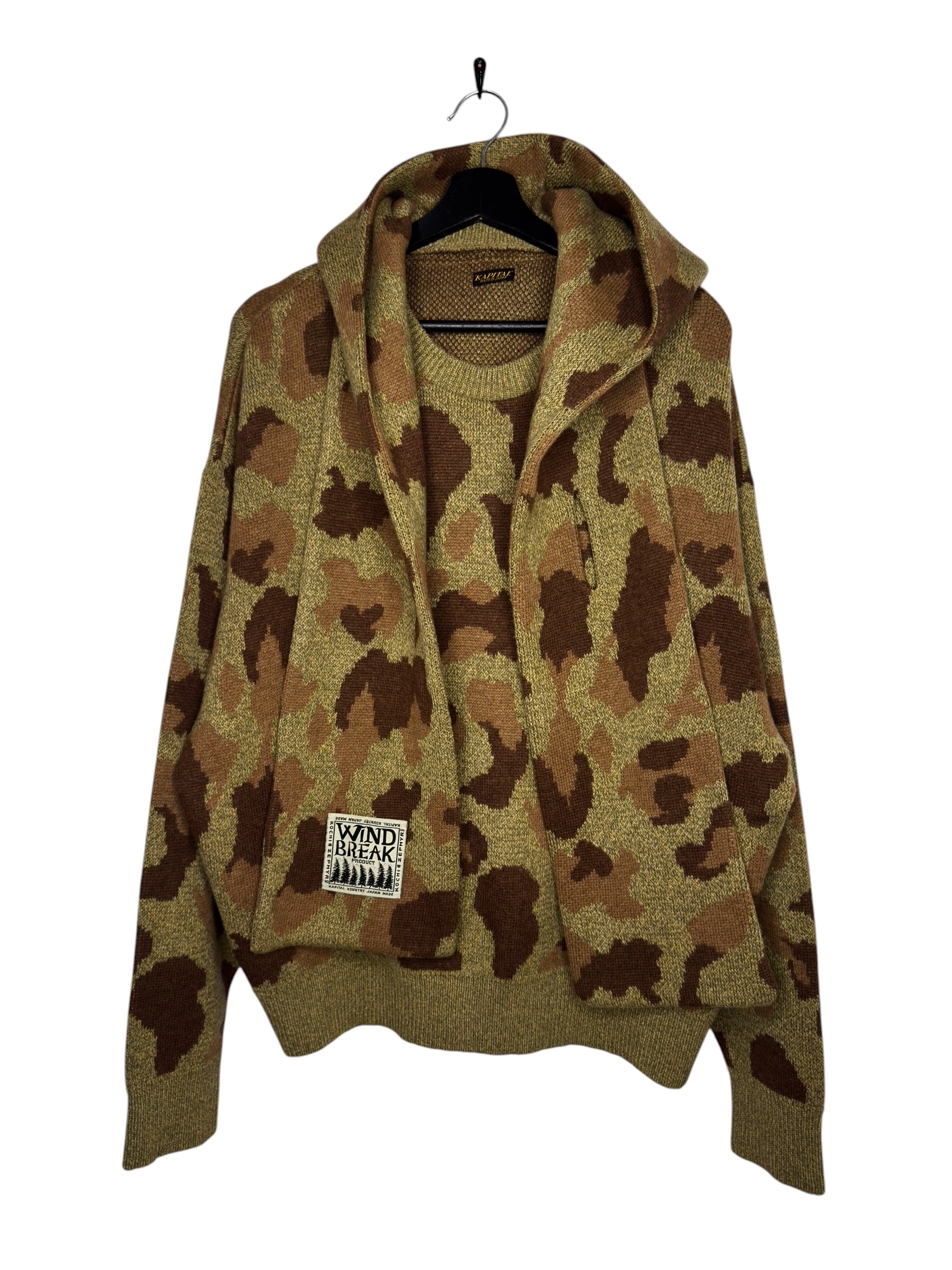 Kapital Camo 5G KESA Hooded Sweater (F)