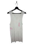 Chrome Hearts White/Pink T Bar Tank (L)