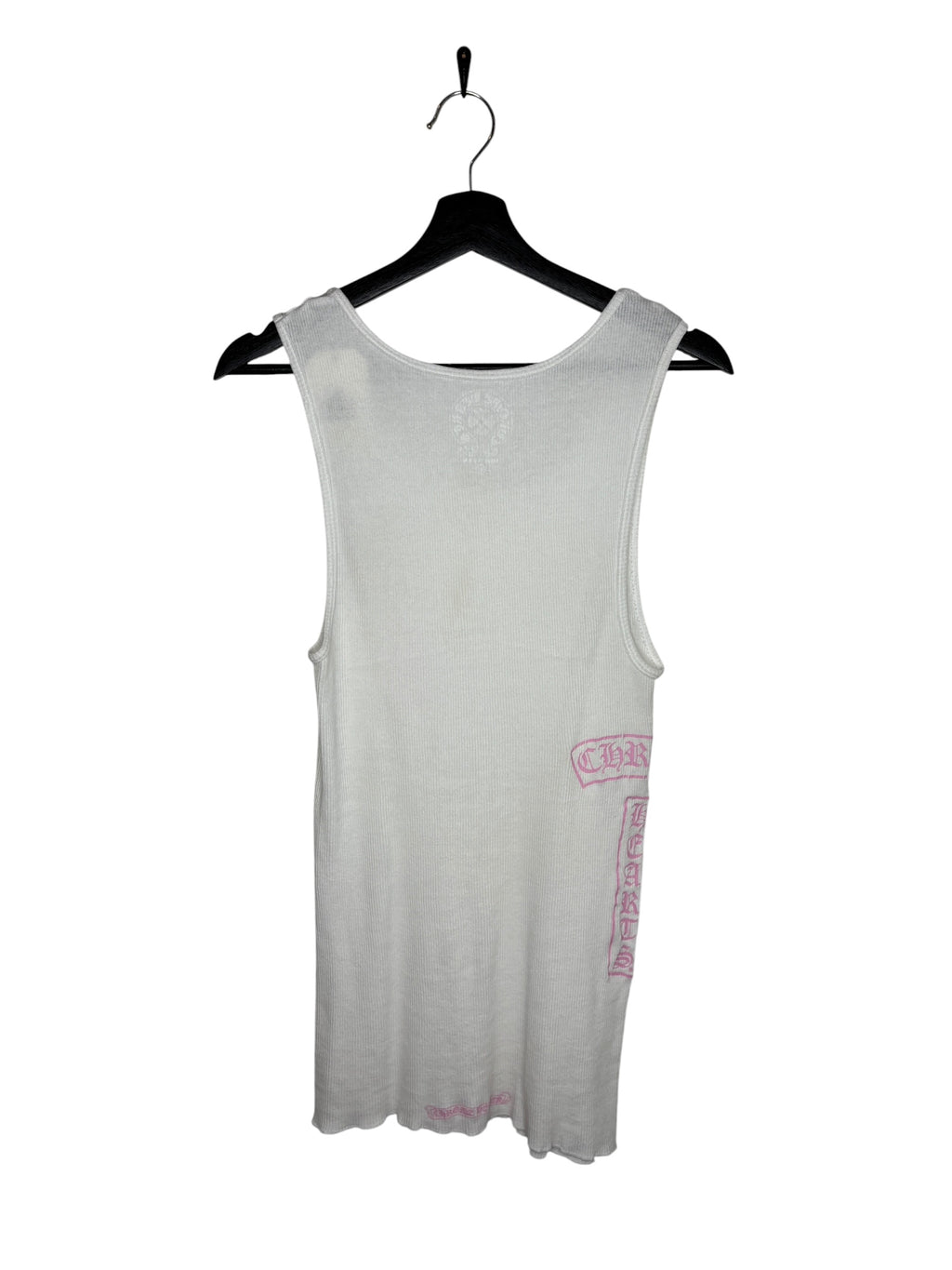 Chrome Hearts White/Pink T Bar Tank (L)