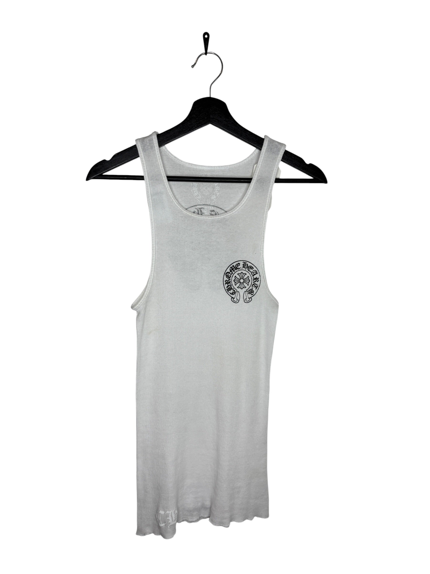Chrome Hearts White Horseshoe Tank (M)