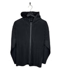 Issey Miyake Homme Plisse Black Pleated Zip Up (L)