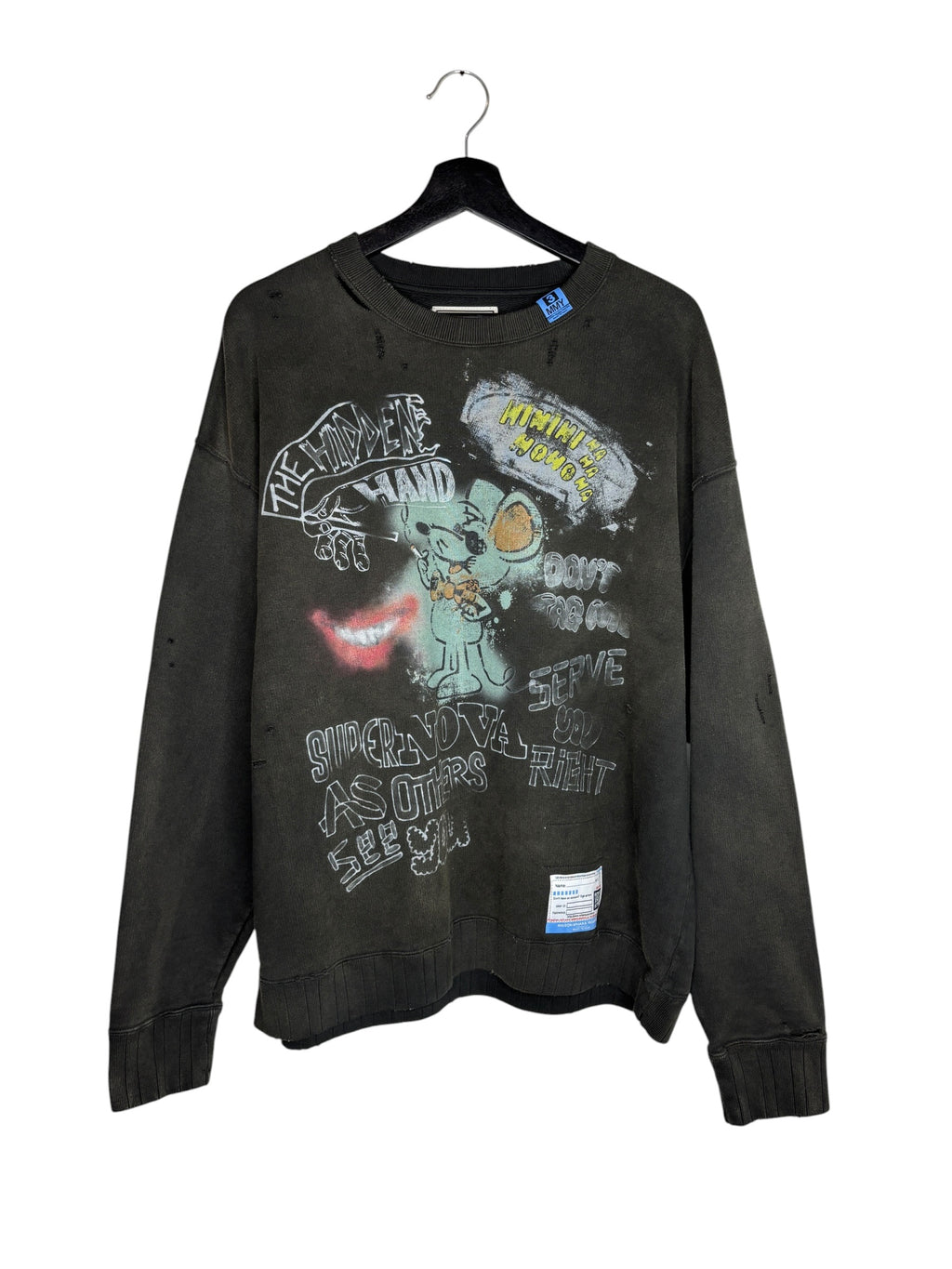 Maison Mihara Yasuhiro Distressed Pullover Sweater (48)