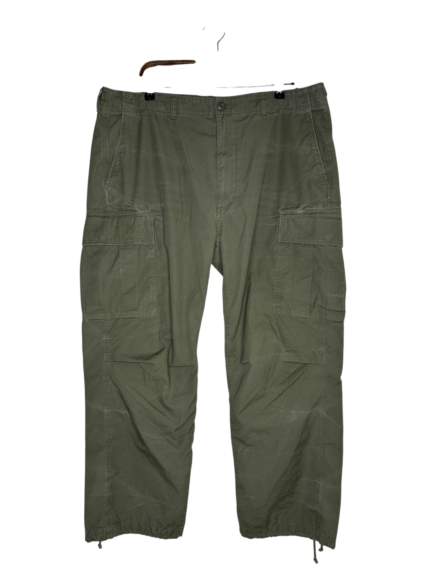 Polo Olive Green Cargo Relaxed Fit Pants (40)