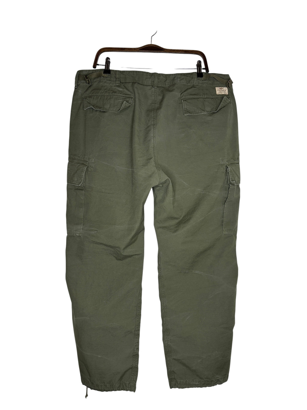 Polo Olive Green Cargo Relaxed Fit Pants (40)